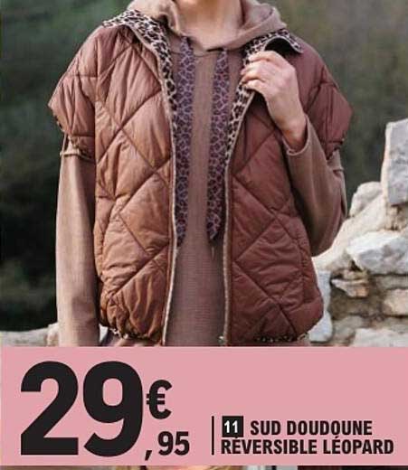 SUD DOUDOUNE REVERSIBLE LÉOPARD