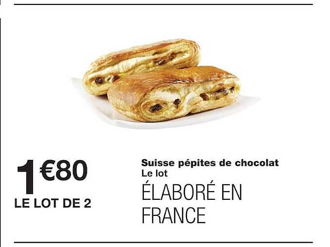 Suisse pépites de chocolat