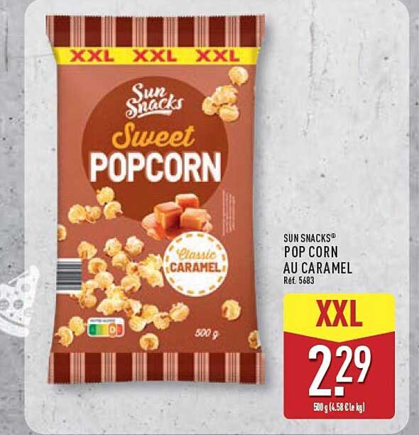 SUN SNACKS® POP CORN AU CARAMEL