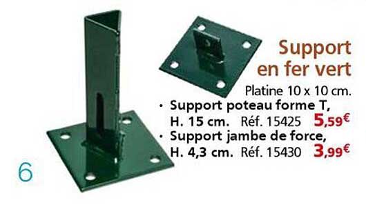 Support en fer vert