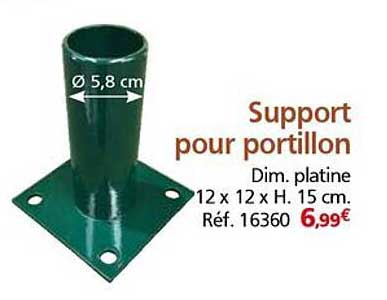 Support pour portillon