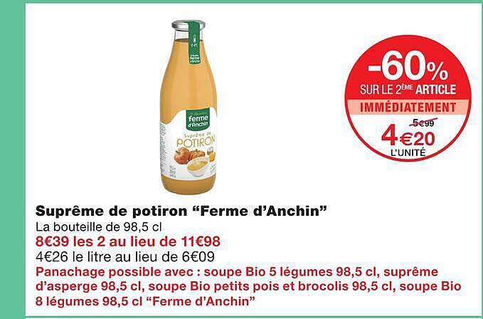 Suprême de potiron “Ferme d’Anchin”