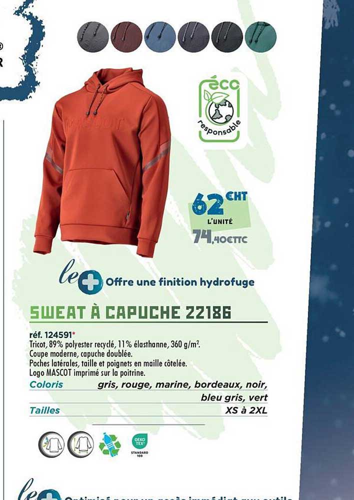 SWEAT À CAPUCHE 22186