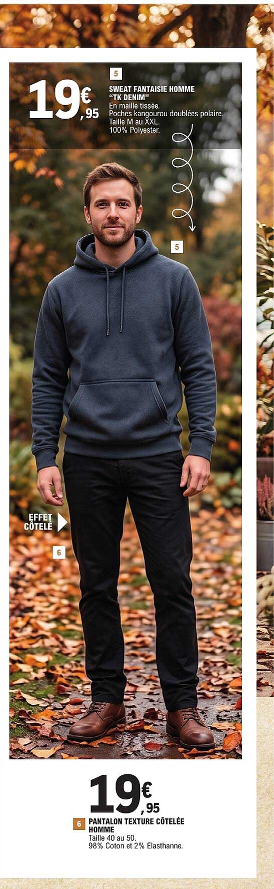 SWEAT FANTAISIE HOMME "TK DENIM"