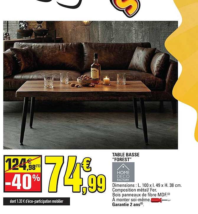 TABLE BASSE “FOREST”