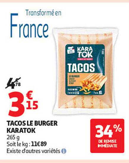 TACOS LE BURGER KARATOK