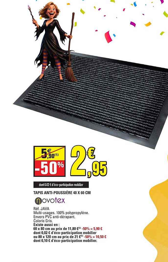 TAPIS ANTI-POUSSIÈRE 40 X 60 CM