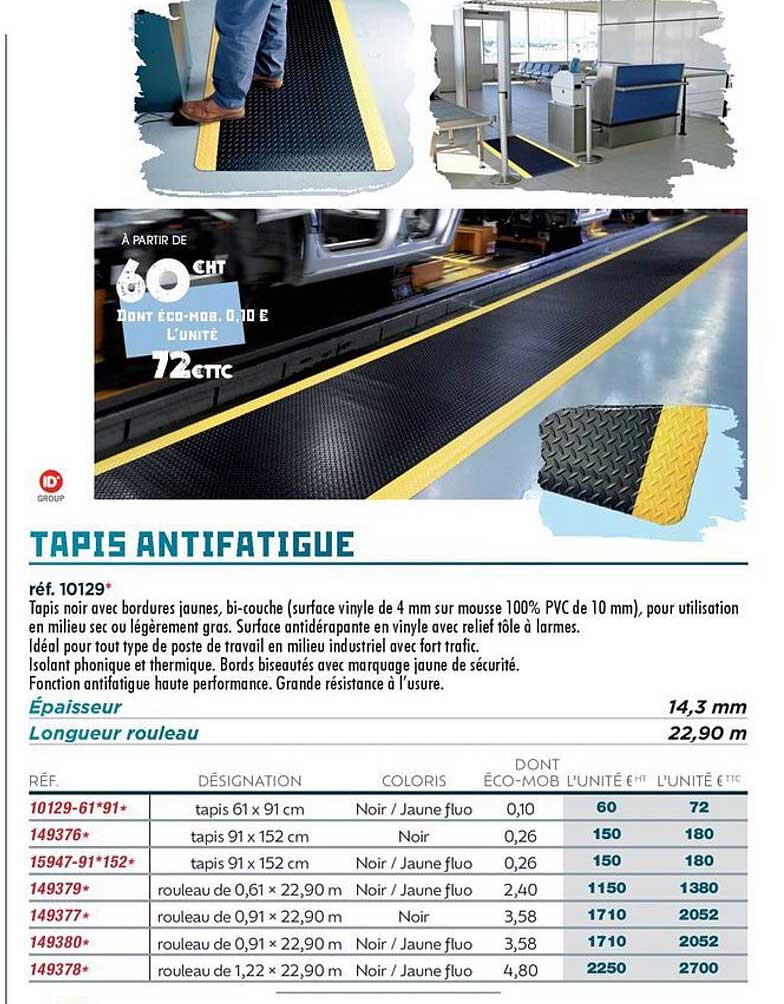 TAPIS ANTIFATIGUE