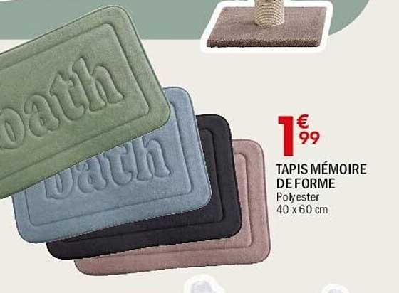 TAPIS MÉMOIRE DE FORME