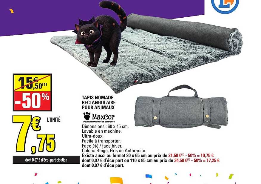 TAPIS NOMADE RECTANGULAIRE POUR ANIMAUX