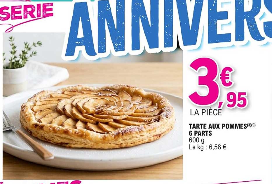 TARTE AUX POMMES 6 PARTS