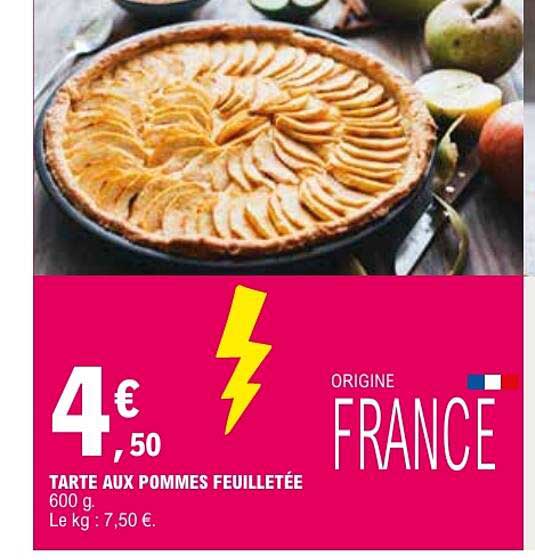 TARTE AUX POMMES FEUILLETÉE