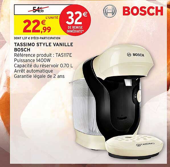 TASSIMO STYLE VANILLE BOSCH