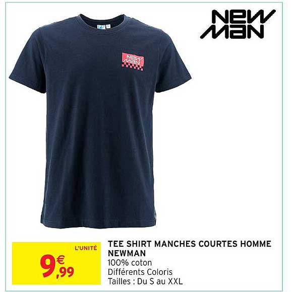 TEE SHIRT MANCHES COURTES HOMME NEWMAN