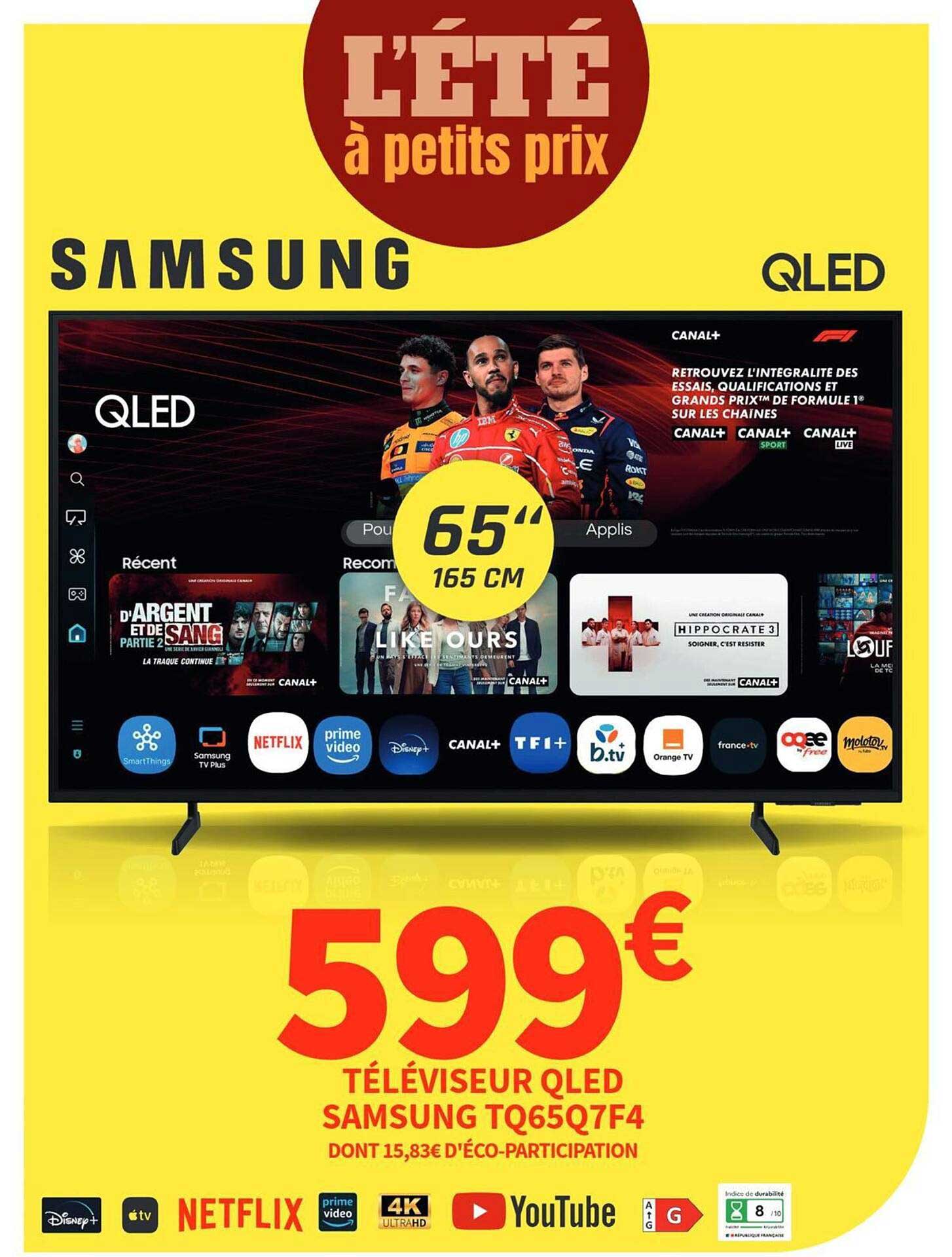 TÉLÉVISEUR QLED SAMSUNG TQ65Q7F4