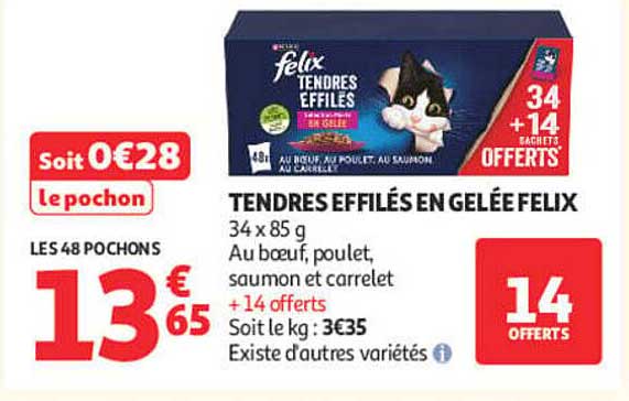 TENDRES EFFILÉS EN GELÉE FELIX