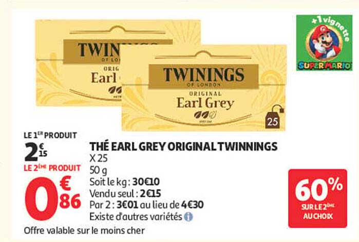 THÉ EARL GREY ORIGINAL TWINNINGS