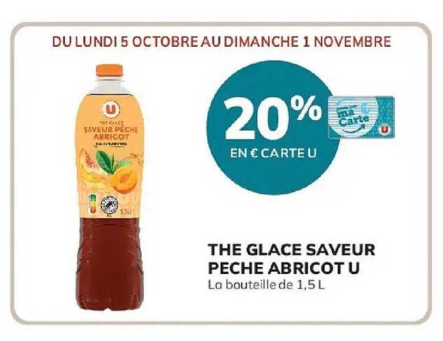 THE GLACE SAVEUR PECHE ABRICOT U