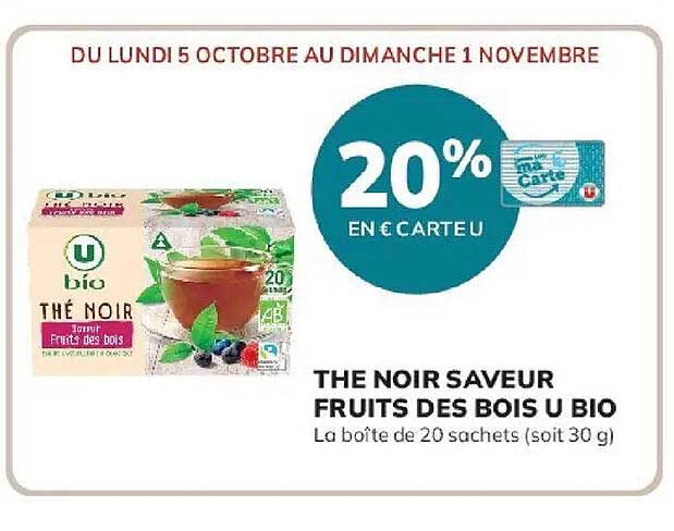 THE NOIR SAVEUR FRUITS DES BOIS U BIO
