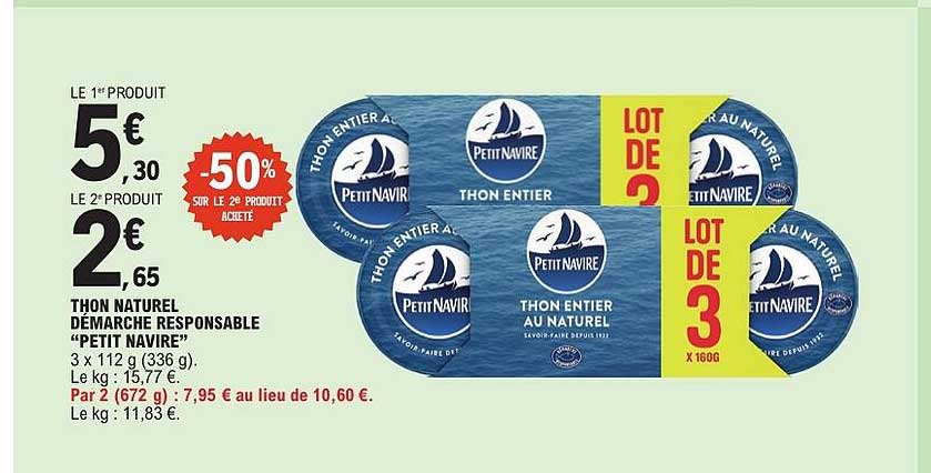THON NATUREL DÉMARCHE RESPONSABLE “PETIT NAVIRE”