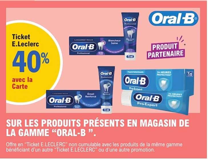 Ticket E.Leclerc 40% avec la Carte