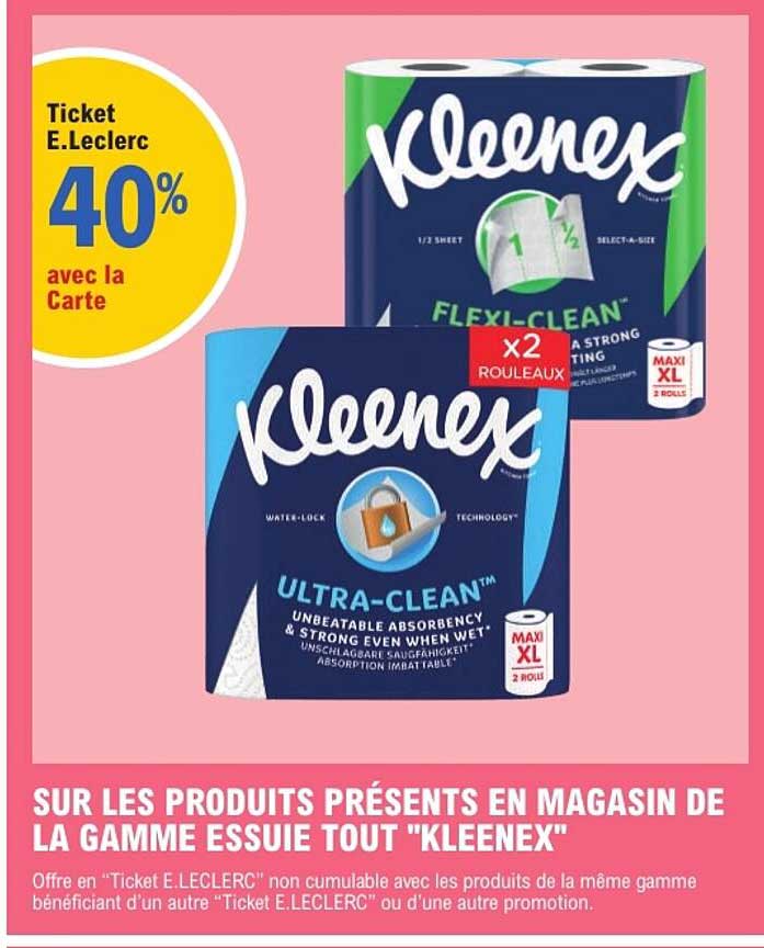 Ticket E.Leclerc 40% avec la Carte