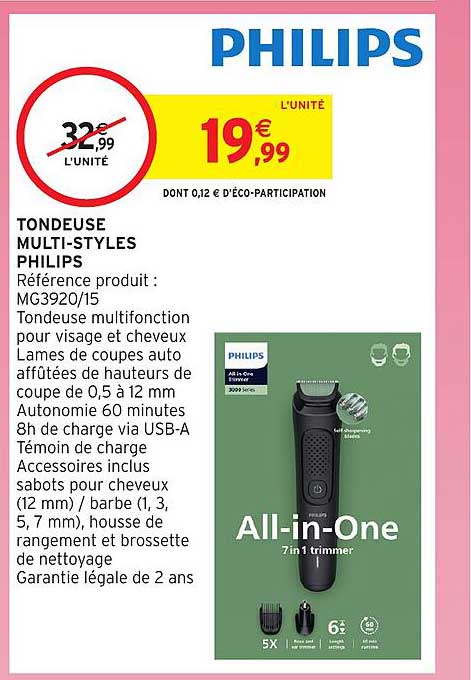 TONDEUSE MULTI-STYLES PHILIPS