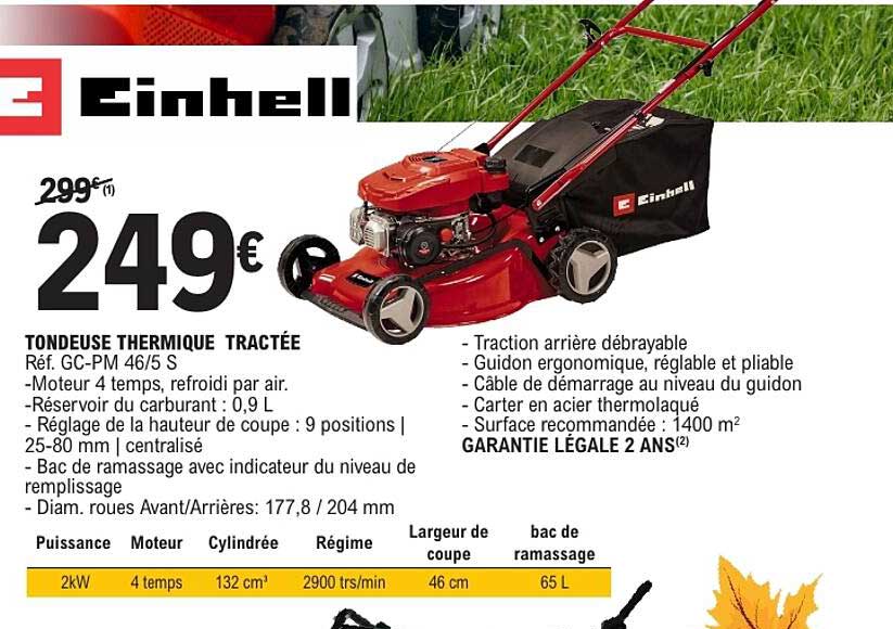 TONDEUSE THERMIQUE TRACTÉE