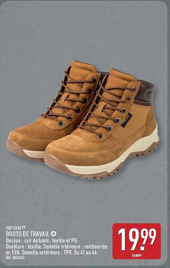 TOP CRAFT BOOTS DE TRAVAIL
