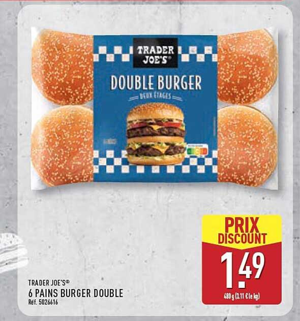 TRADER JOE'S® 6 PAINS BURGER DOUBLE