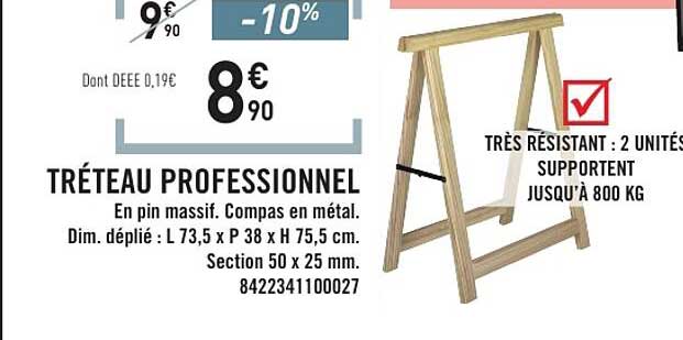 TRÉTEAU PROFESSIONNEL
