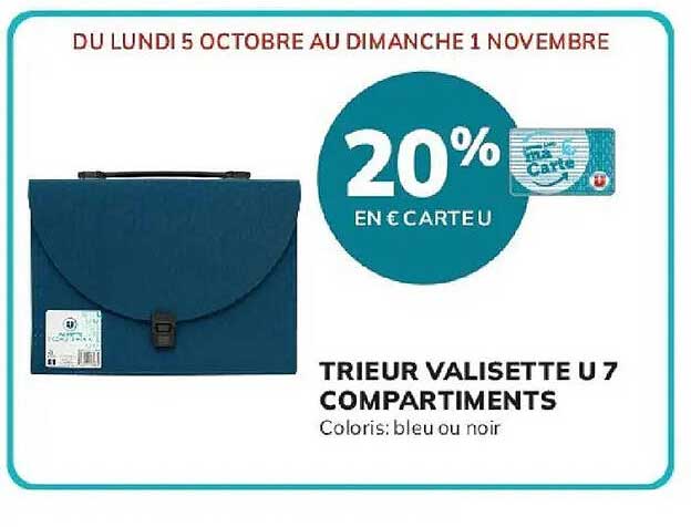 TRIEUR VALISETTE U 7 COMPARTIMENTS