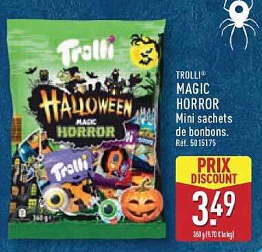 TROLLI® MAGIC HORROR Mini sachets de bonbons. Réf. 501575