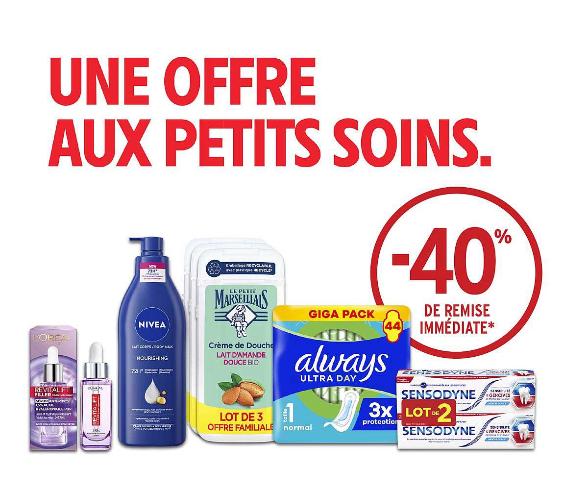 UNE OFFRE AUX PETITS SOINS.