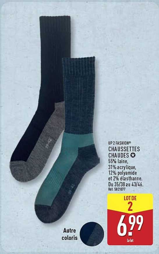 UP 2 FASHION® CHAUSSETTES CHAUDES