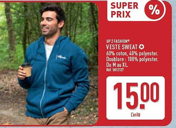 UP2 FASHION VESTE SWEAT