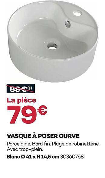 VASQUE À POSER CURVE