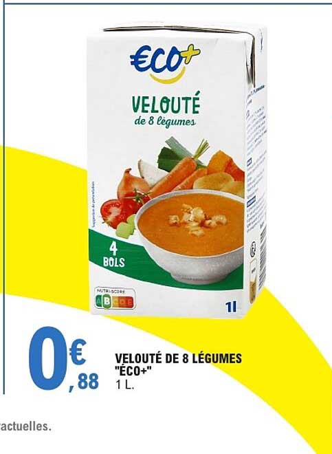 VELOUTÉ DE 8 LÉGUMES "ECO+" 1 L.