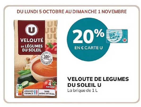 VELOUTÉ DE LÉGUMES DU SOLEIL U