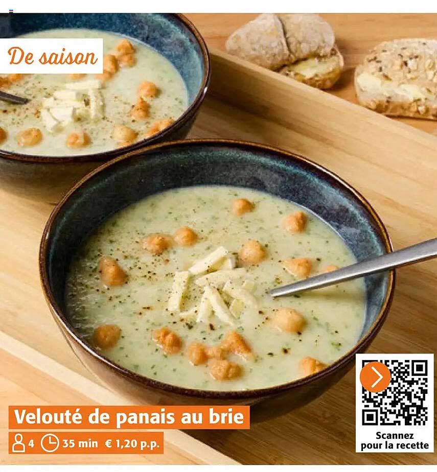 Velouté de panais au brie