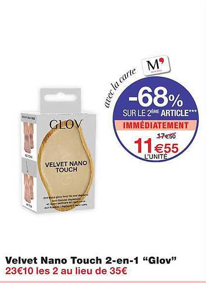 Velvet Nano Touch 2-en-1 “Glov”