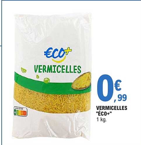 VERMICELLES "ÉCO+" 1 kg.