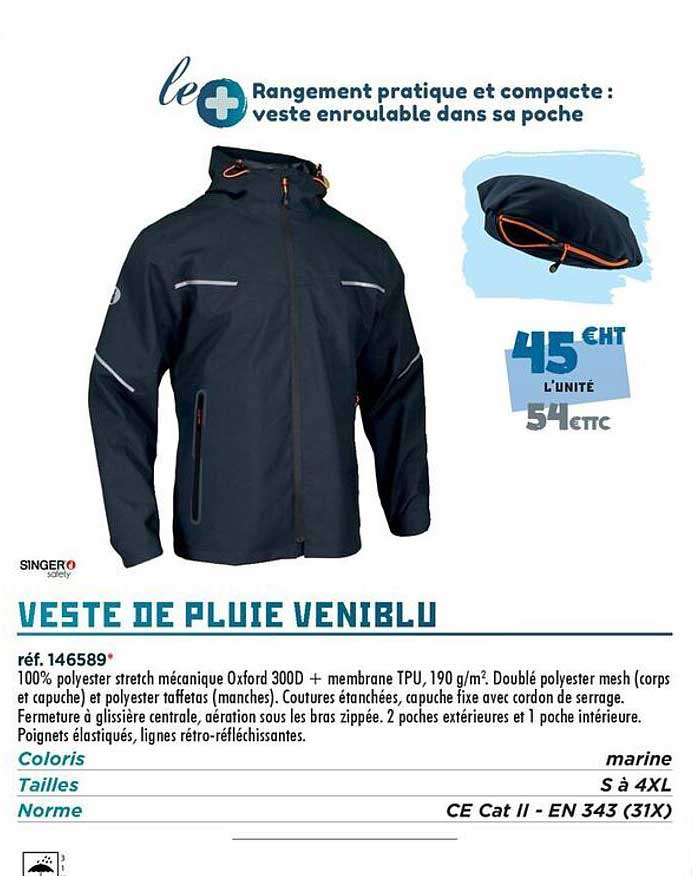 VESTE DE PLUIE VENIBLU