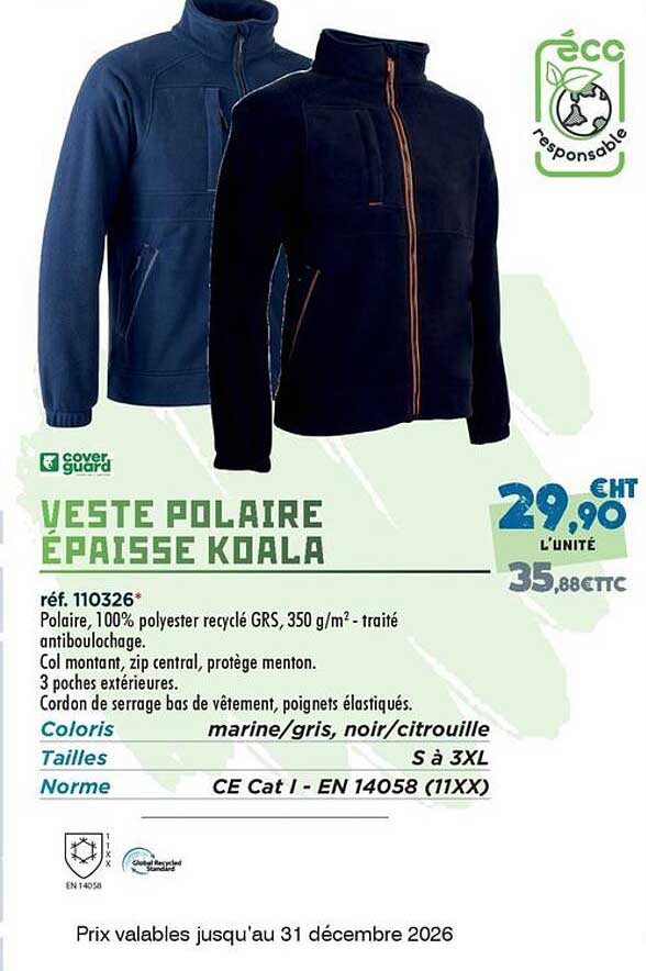 VESTE POLAIRE ÉPAISSE KIALA