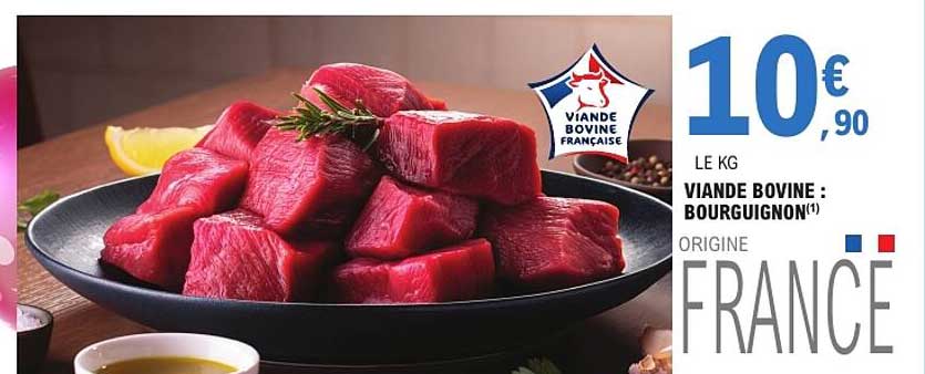 VIANDE BOVINE : BOURGUIGNON(1)