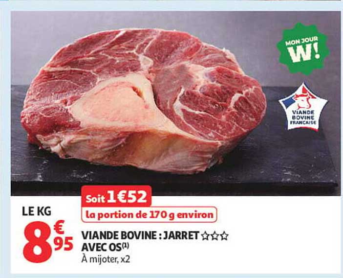 VIANDE BOVINE : JARRET AVEC OS(1)