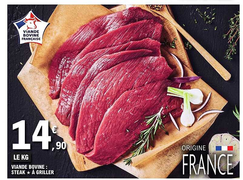 VIANDE BOVINE : STEAK À GRILLER