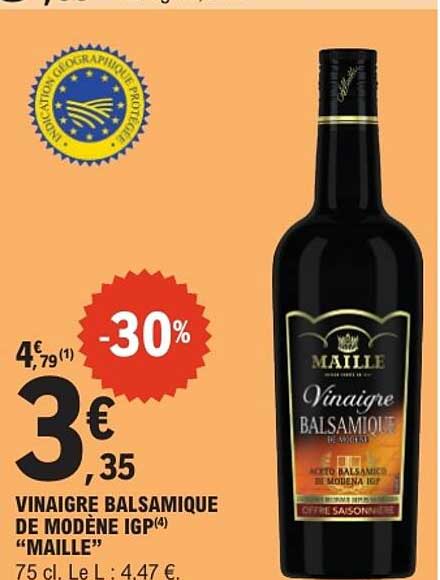 VINAIGRE BALSAMIQUE DE MODÈNE IGP "MAILLE"