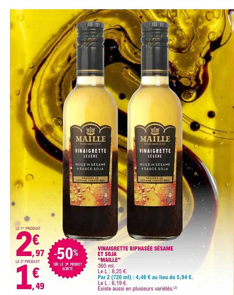 VINAIGRETTE BIPHASÉE SÉSAME ET SOJA "MAILLE"