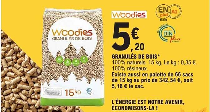 Woodies GRANULÉS DE BOIS